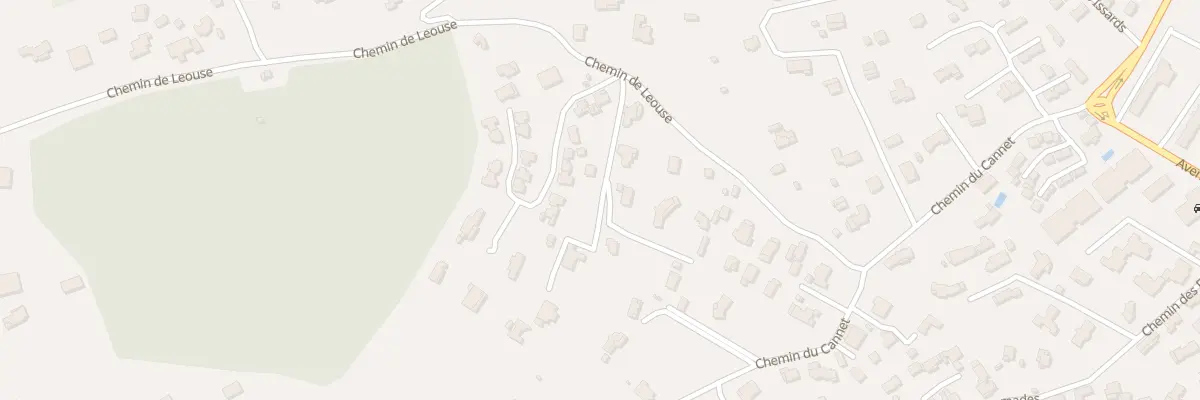 Plan du 277A Che de Leouse à Vallauris