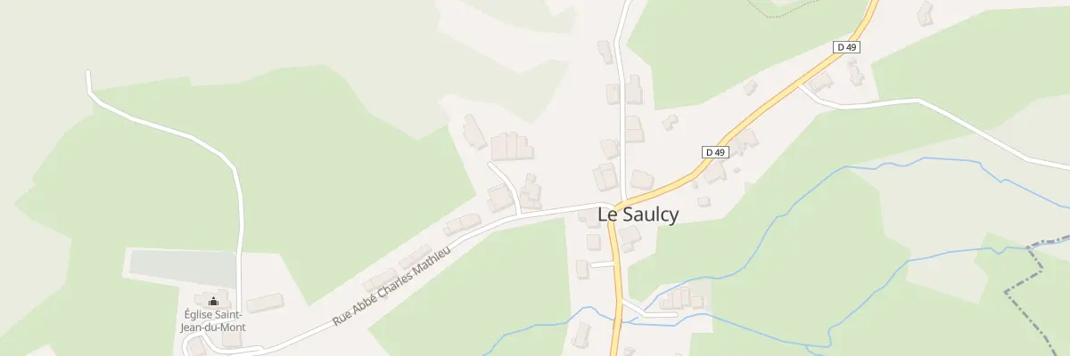 Plan du 42 Le Village au Saulcy