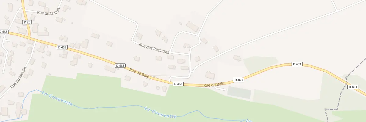 Plan du 3 Rue des Paslattes à Faverois