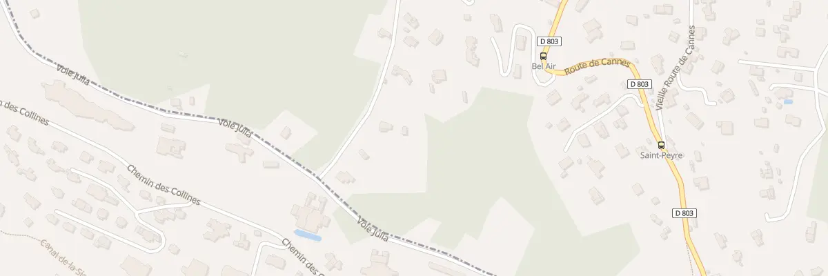 Plan du 1019 Che de Riquebonne à Vallauris