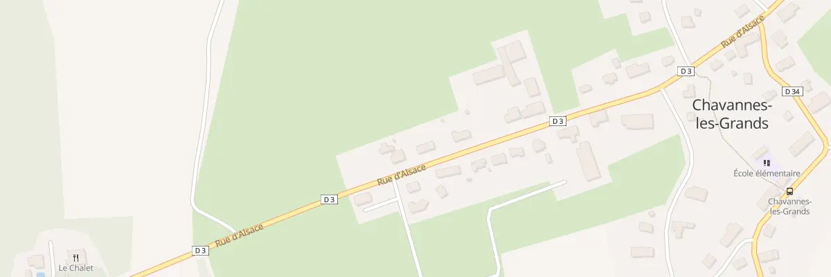 Plan du 22 Rue d’Alsace à Chavannes-les-Grands