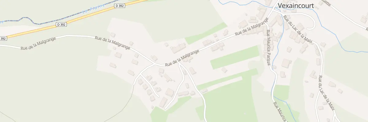 Plan du 29 Rue de la Malgrange à Vexaincourt