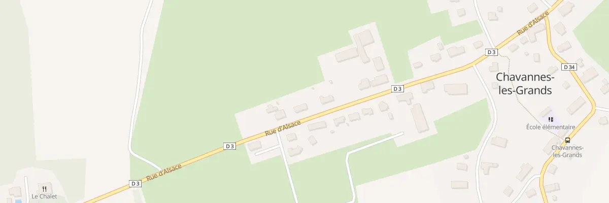 Plan du 20 Rue d’Alsace à Chavannes-les-Grands