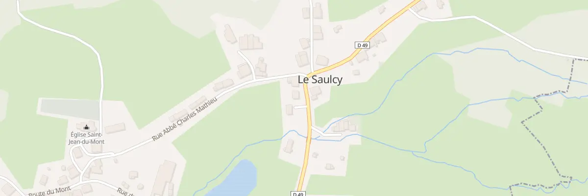 Plan du 5 Le Village au Saulcy