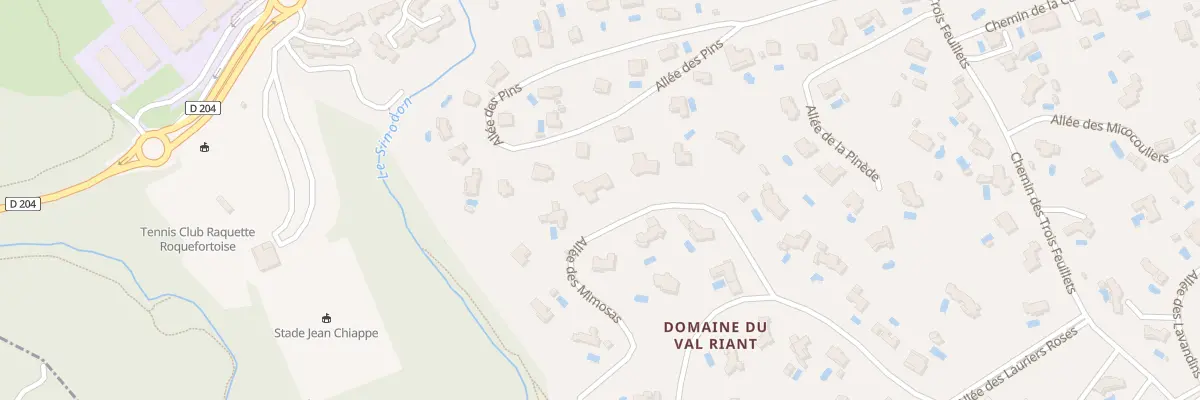 Plan du 10 All des Mimosas à Roquefort-les-Pins
