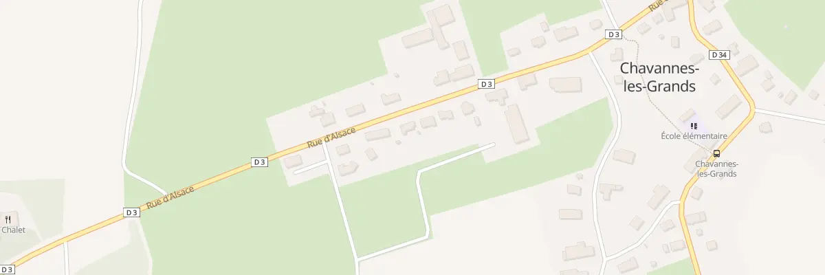 Plan du 29 Rue d’Alsace à Chavannes-les-Grands