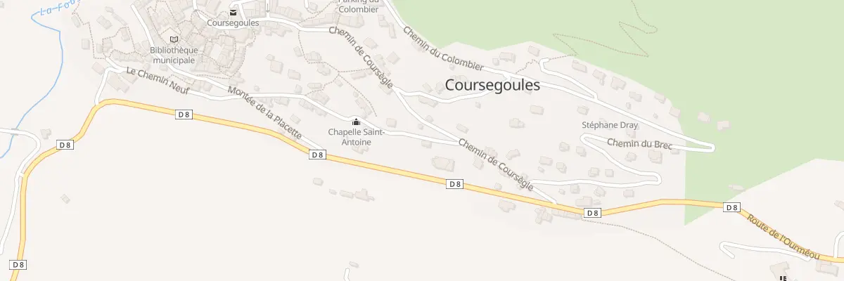 Plan du 210 Che Saint Antoine à Coursegoules