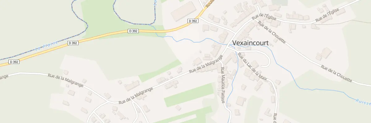 Plan du 18 Rue de la Malgrange à Vexaincourt