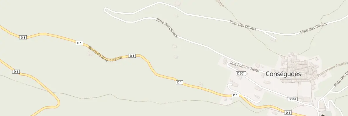 Plan du 410 Rte de Roquesteron à Conségudes
