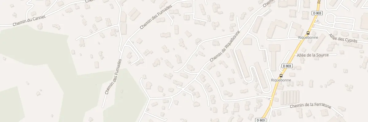 Plan du 290 Che de Riquebonne à Vallauris
