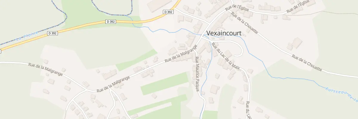 Plan du 13 Rue de la Malgrange à Vexaincourt