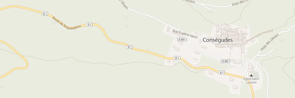 Plan du 372 Rte de Roquesteron à Conségudes