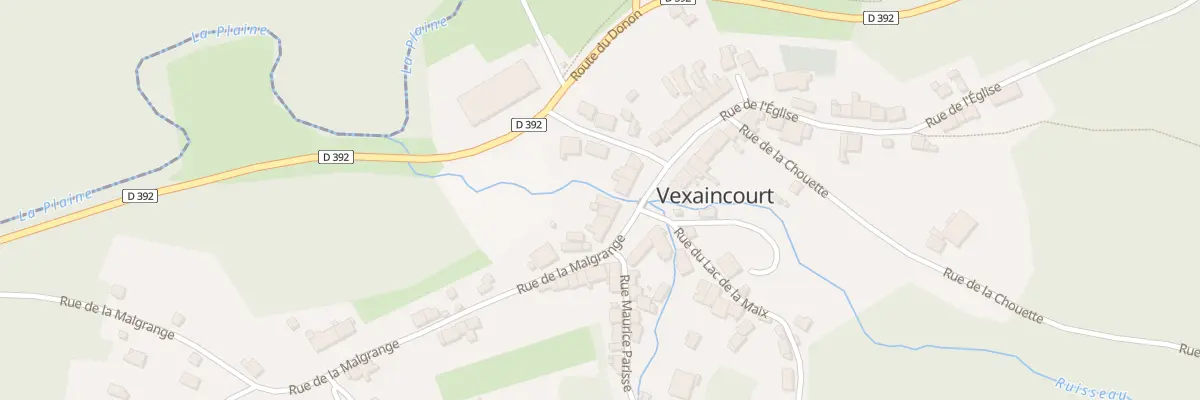 Plan du 8 Rue de la Malgrange à Vexaincourt