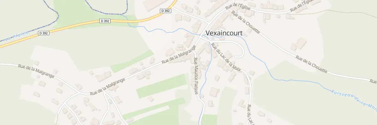 Plan du 7 Rue de la Malgrange à Vexaincourt
