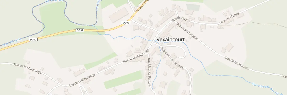 Plan du 12 Rue de la Malgrange à Vexaincourt