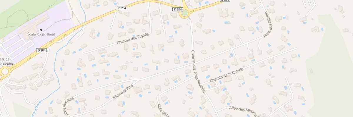 Plan du 73 All des Pins à Roquefort-les-Pins