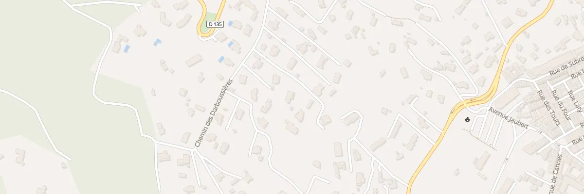 Plan du 233B Che des Darboussières à Vallauris