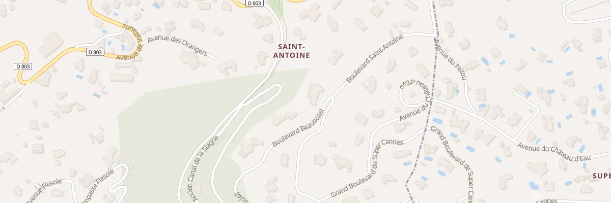 Plan du 53 Bd Beausoleil à Cannes