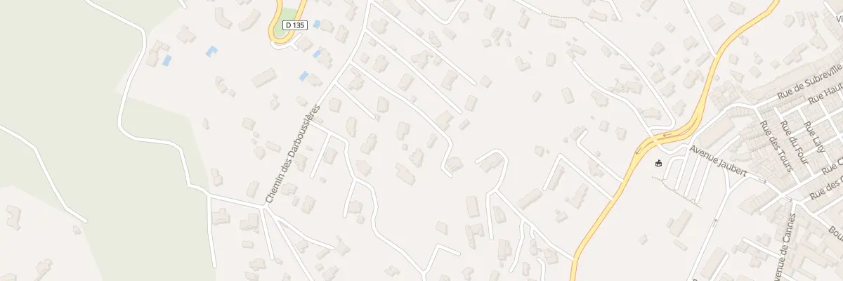 Plan du 233 Che des Darboussières à Vallauris