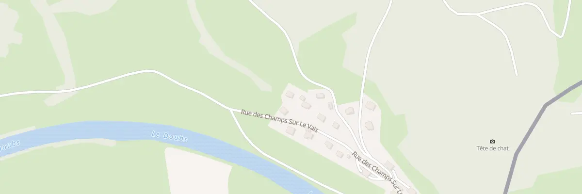 Plan du 14 Rue des Champs sur le Vais à Montancy