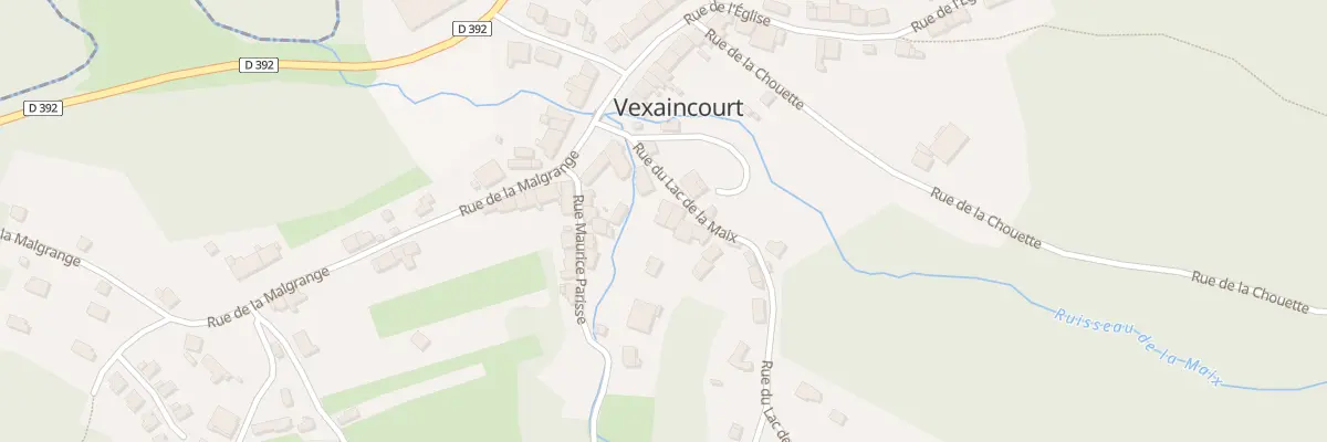 Plan du 4 Rue du Lac de la Maix à Vexaincourt