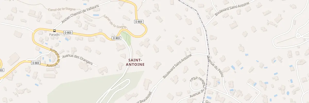 Plan du 192 Av de Vallauris à Cannes