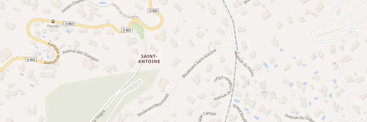 Plan du 1 Bd Saint-Antoine à Cannes