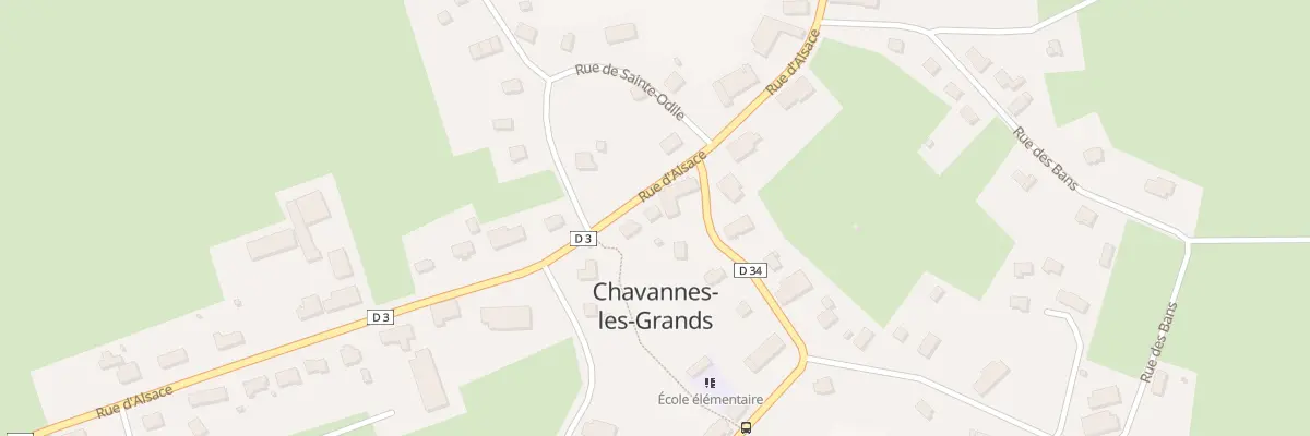 Plan du 11 Rue d’Alsace à Chavannes-les-Grands