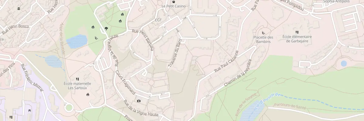 Plan du 23 Tra du Barri à Valbonne