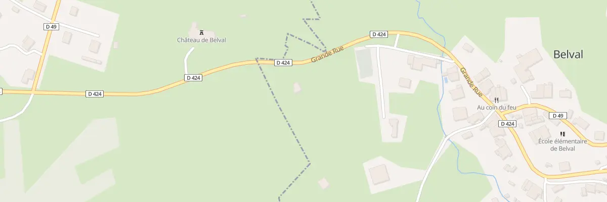 Plan du 2 Grande Rue à Belval
