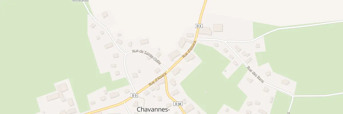 Plan du 6 Rue d’Alsace à Chavannes-les-Grands