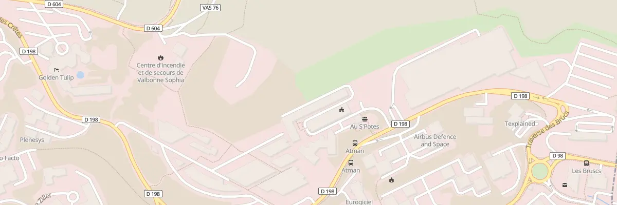 Plan du 2881 Rte des Cretes à Valbonne