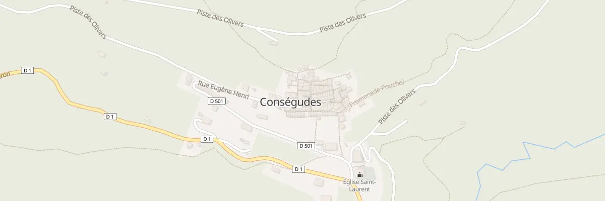 Plan du 5011 Le Village à Conségudes