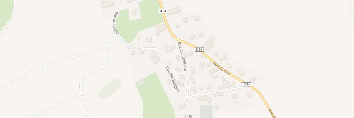 Plan du 2 Rue du Cimetière à Chavannes-les-Grands