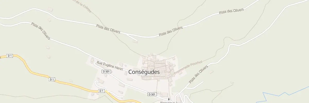 Plan du 1 Che de Saint Paul à Conségudes