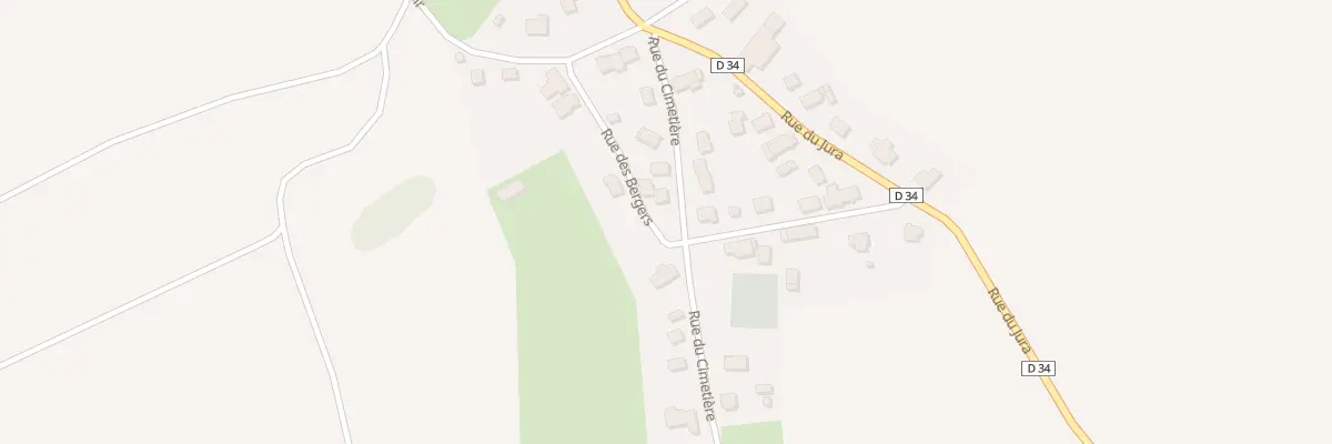 Plan du 8 Rue du Cimetière à Chavannes-les-Grands