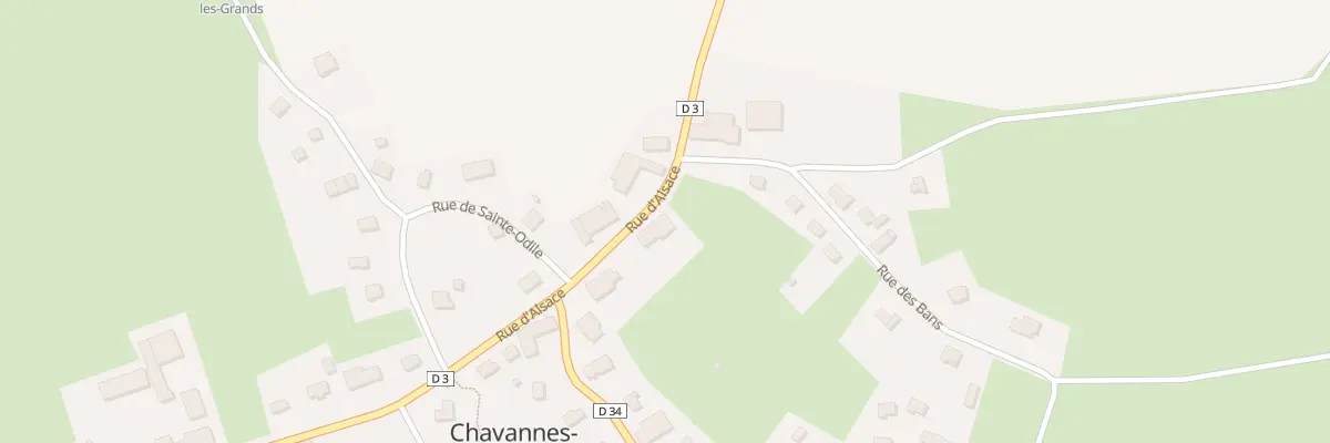Plan du 3 Rue d’Alsace à Chavannes-les-Grands