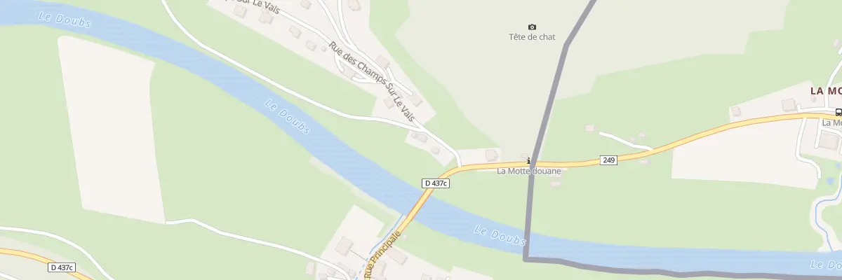Plan du 2 Rue des Champs sur le Vais à Montancy