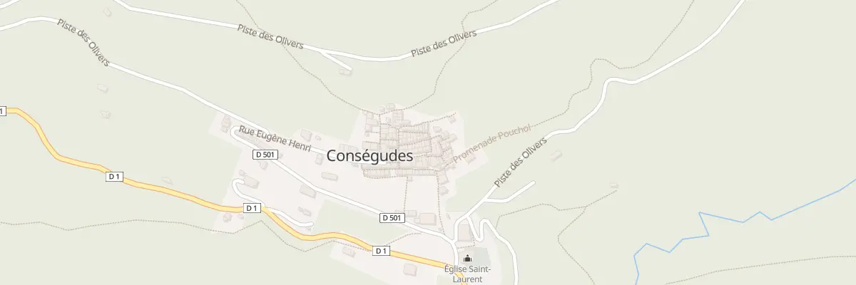 Plan du 10 Rue du Soleil à Conségudes