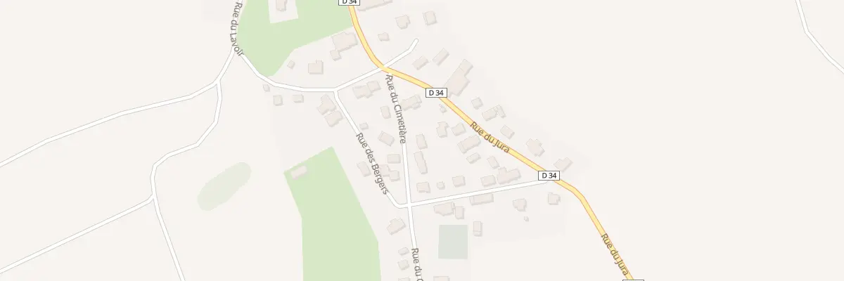 Plan du 3 Rue du Cimetière à Chavannes-les-Grands