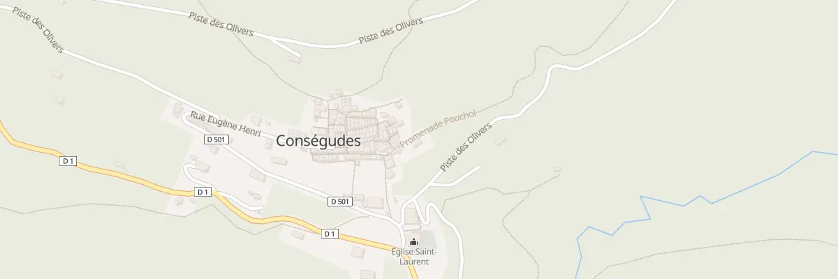 Plan du 2 Prom Pouchol à Conségudes