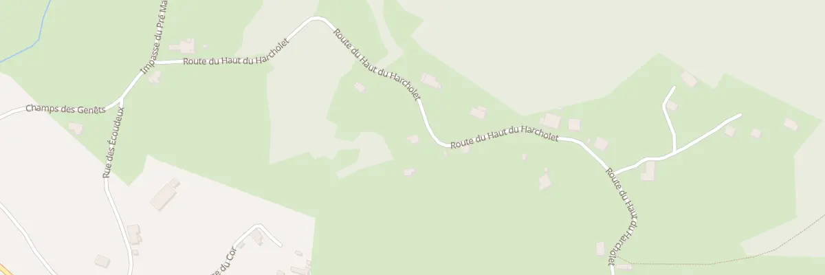 Plan du 13 Rte du Haut du Harcholet au Saulcy