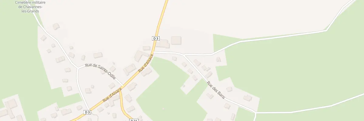 Plan du 39 Rue des Bans à Chavannes-les-Grands
