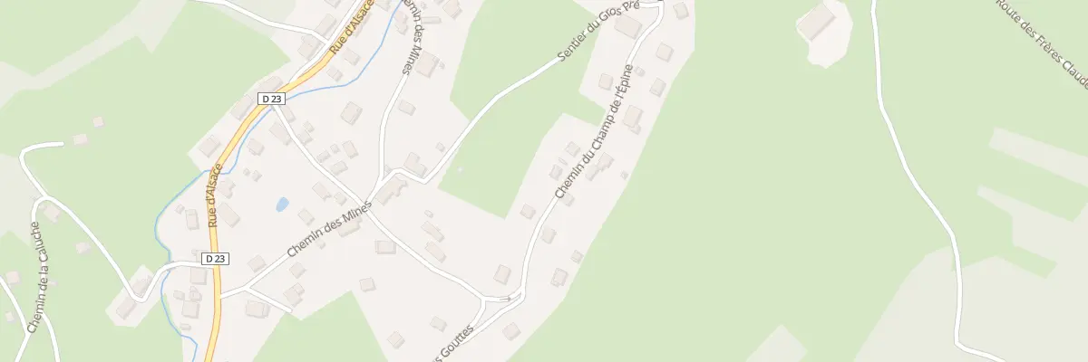 Plan du 20 Che du Champ de l’Epine à La Croix-aux-Mines