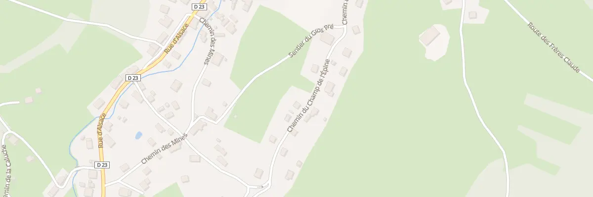 Plan du 18 Che du Champ de l’Epine à La Croix-aux-Mines
