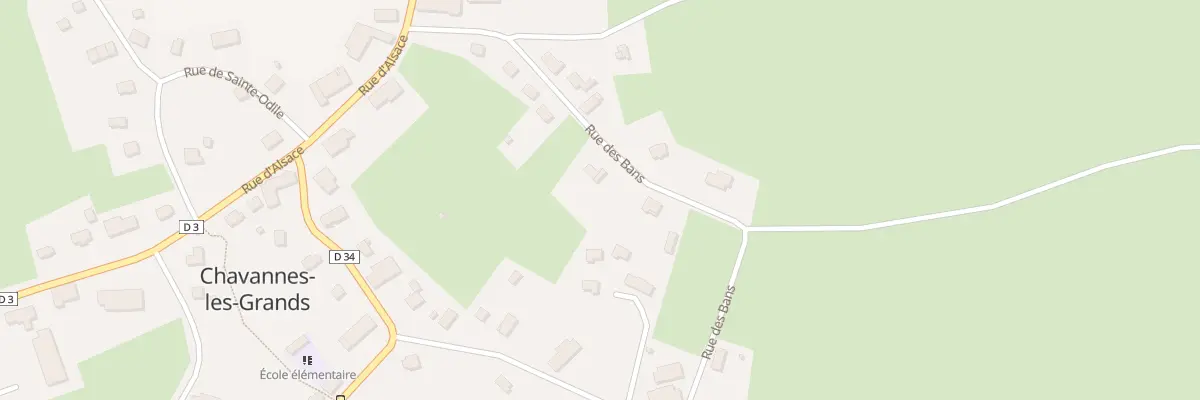 Plan du 33 Rue des Bans à Chavannes-les-Grands