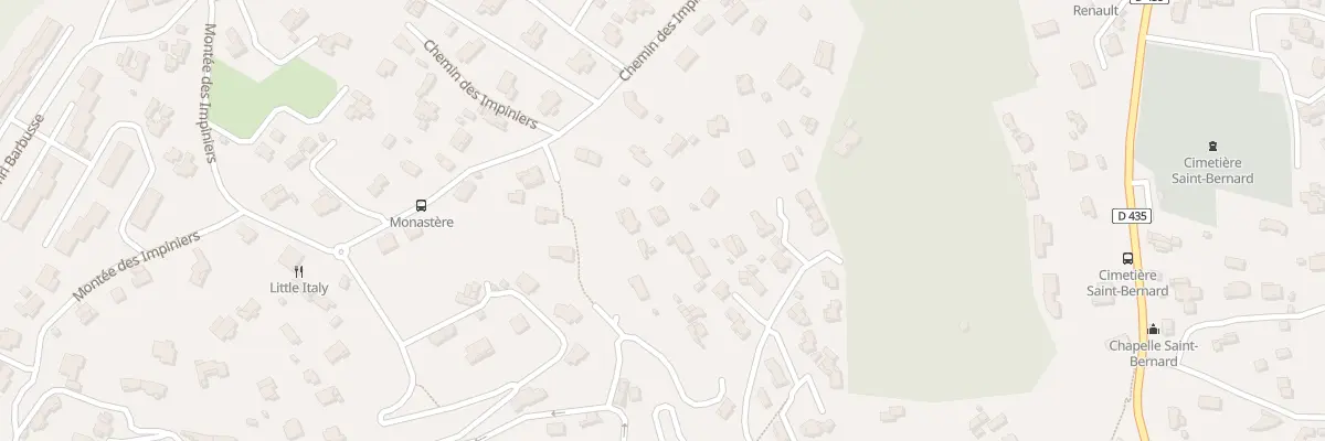 Plan du 558A Che des Impiniers à Vallauris
