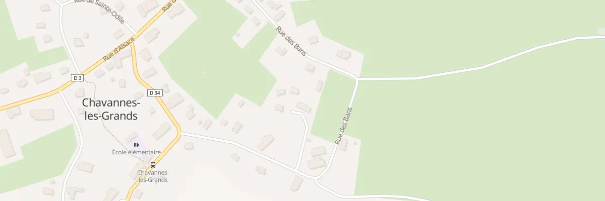 Plan du 21 Rue des Bans à Chavannes-les-Grands