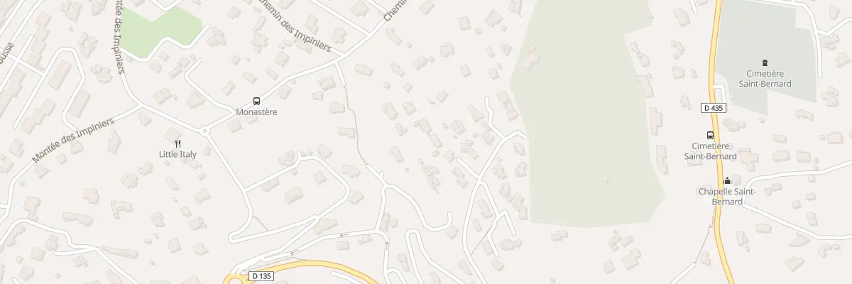 Plan du 630J Che des Impiniers à Vallauris