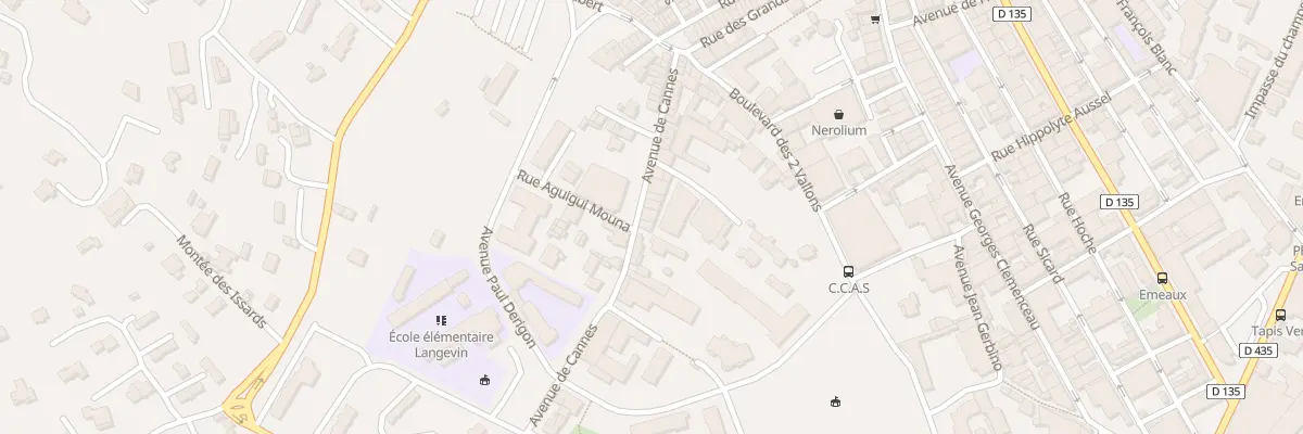Plan du 33 Av de Cannes à Vallauris